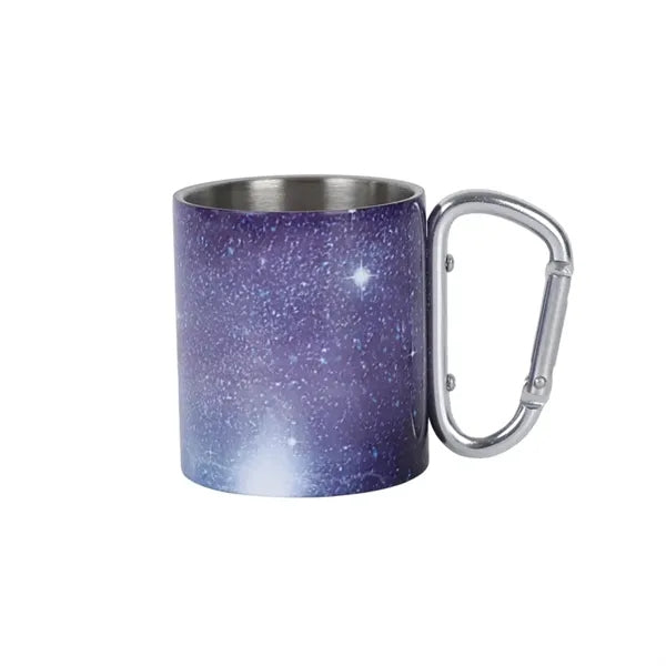 220 ML Stainless Steel Mug with Screw Carabiner Handle