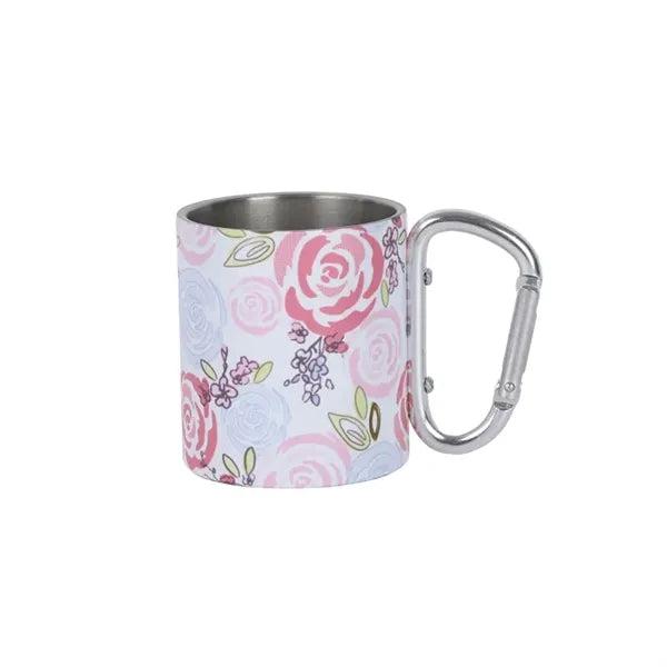 220 ML Stainless Steel Mug with Screw Carabiner Handle