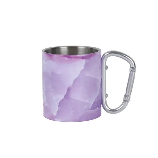 220 ML Stainless Steel Mug with Screw Carabiner Handle