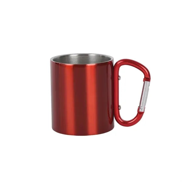 220 ML Stainless Steel Mug with Screw Carabiner Handle