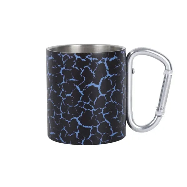 220 ML Stainless Steel Mug with Screw Carabiner Handle
