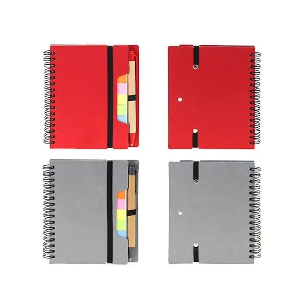Spiral Notepad Notebook w/ Sticky Notes and Pen