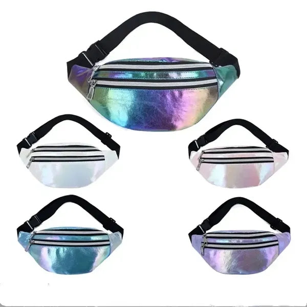 Laser Holographic Fanny Packs Waist Bag
