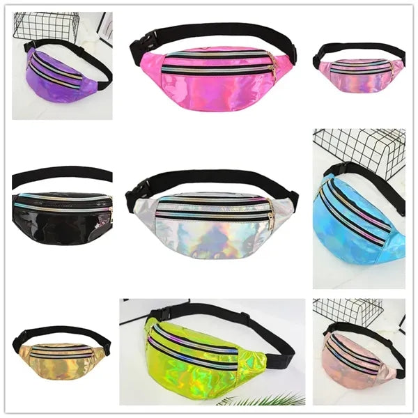 Laser Holographic Fanny Packs Waist Bag