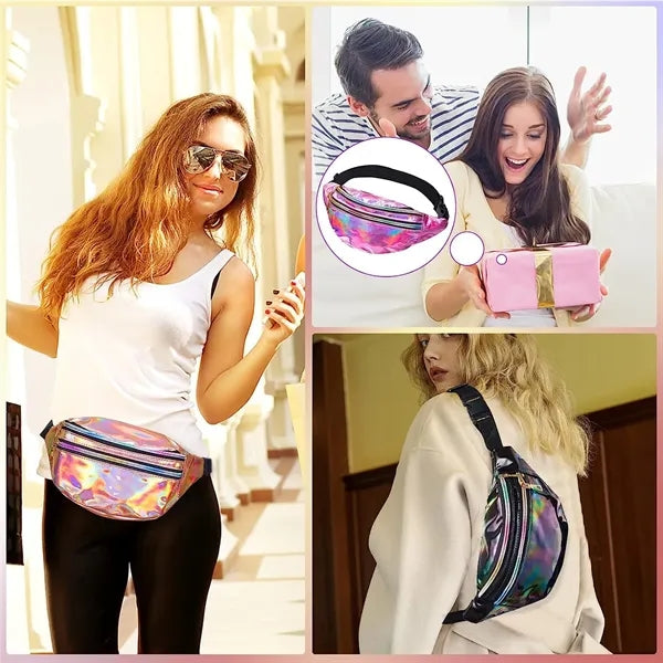 Laser Holographic Fanny Packs Waist Bag