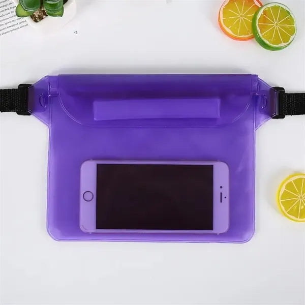 Waterproof cell phone organizer pouch hanging waist bag