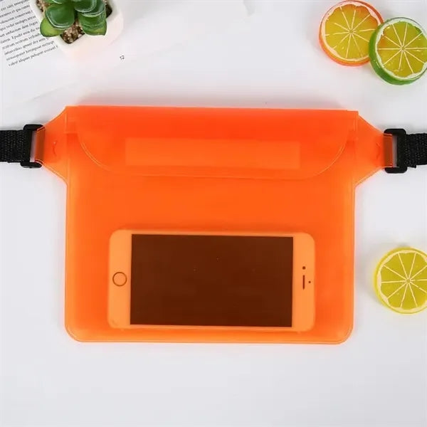 Waterproof cell phone organizer pouch hanging waist bag