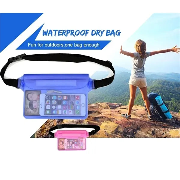 Waterproof cell phone organizer pouch hanging waist bag