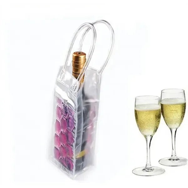 PVC gel beads wine bottle cooler cooling bag