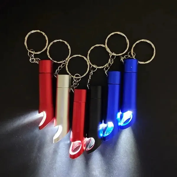 Beer Bottle Opener With Led Flashing Light with Key Ring