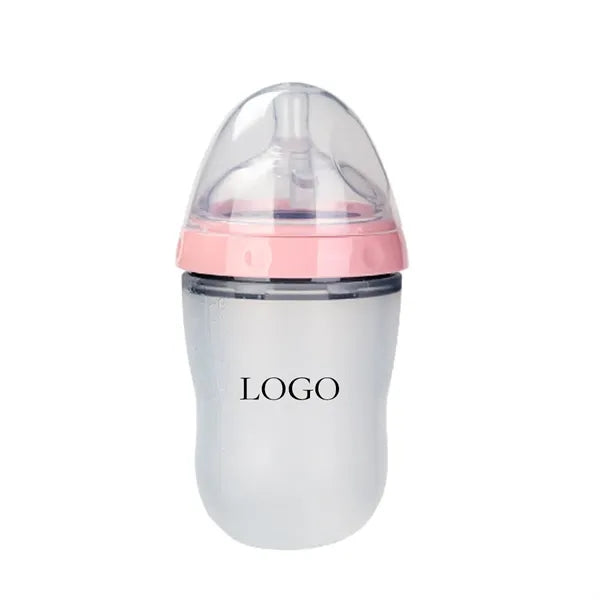 Silicone Baby Bottle With Spoon