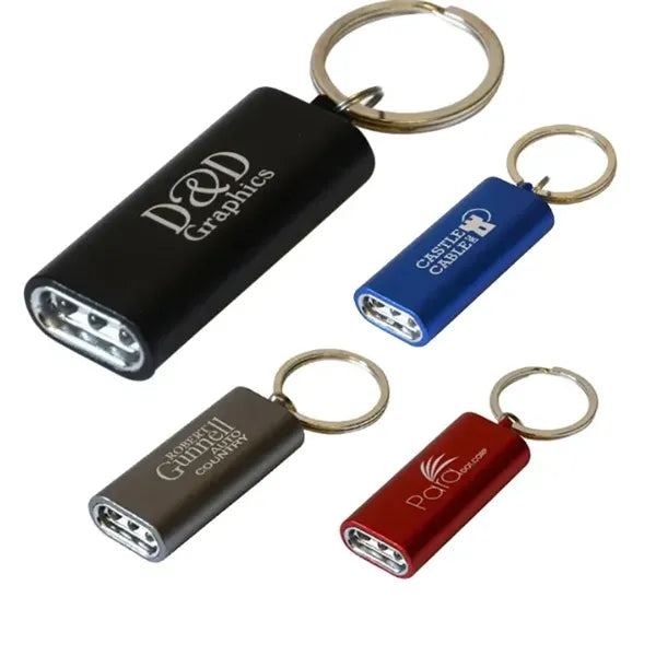 3 LED Aluminum Keychain Flashlight
