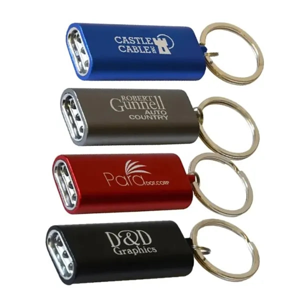 3 LED Aluminum Keychain Flashlight