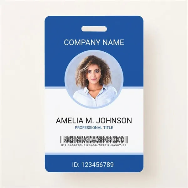 Plastic ID Badge Photo Identification Card