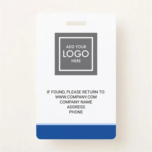 Plastic ID Badge Photo Identification Card