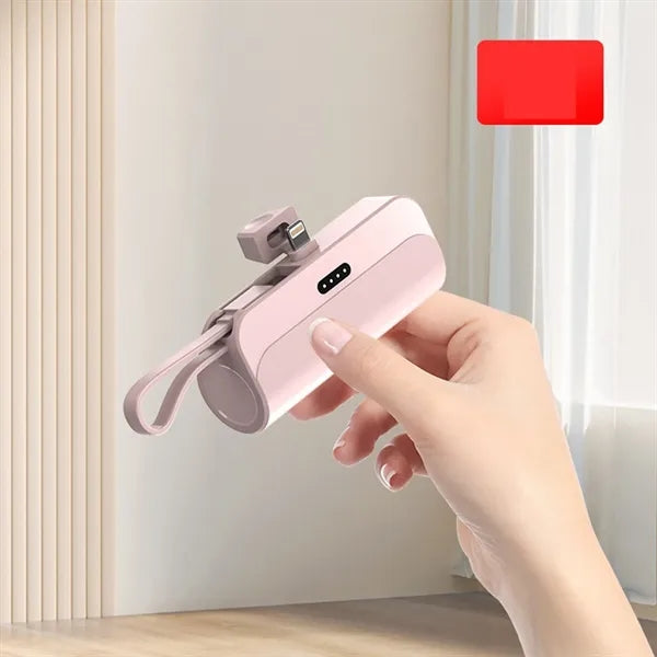 2 in 1 Pocket Keychain Emergency Powerbank with Cable