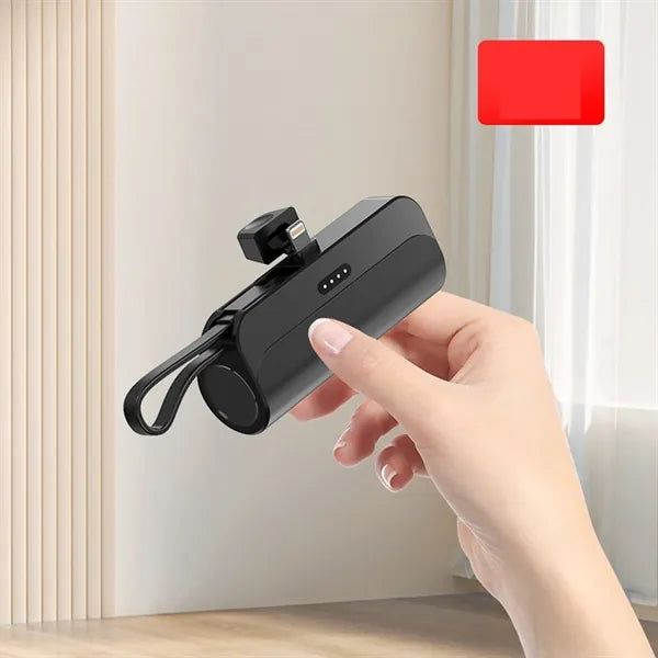 2 in 1 Pocket Keychain Emergency Powerbank with Cable