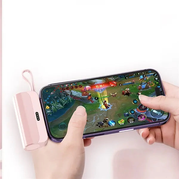 2 in 1 Pocket Keychain Emergency Powerbank with Cable