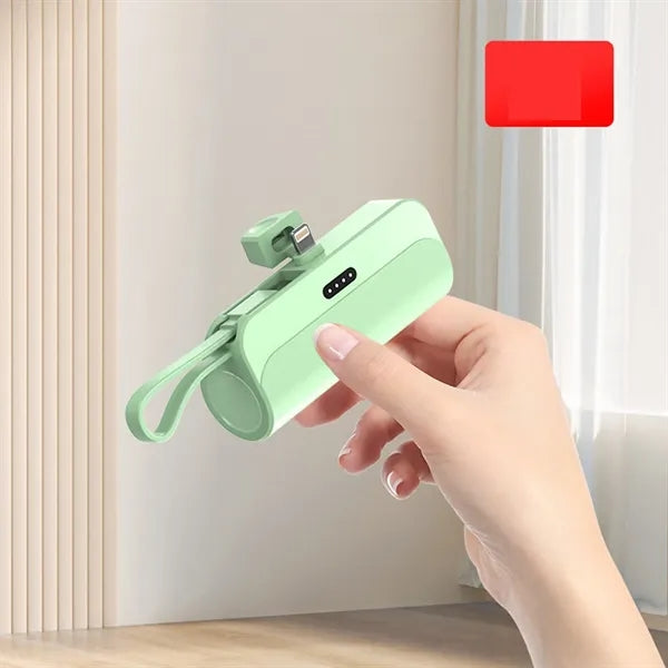 2 in 1 Pocket Keychain Emergency Powerbank with Cable