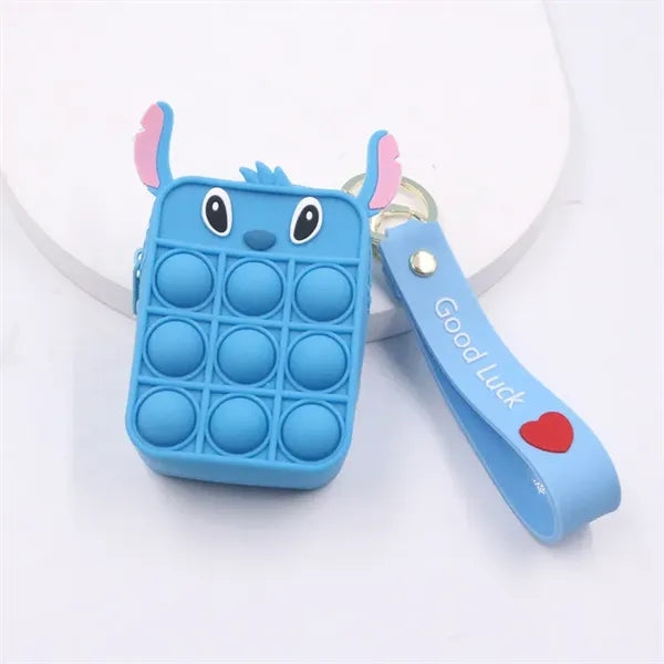 Push Bubble Pop-it Key Chain Stress Relief Coin Purse Bag