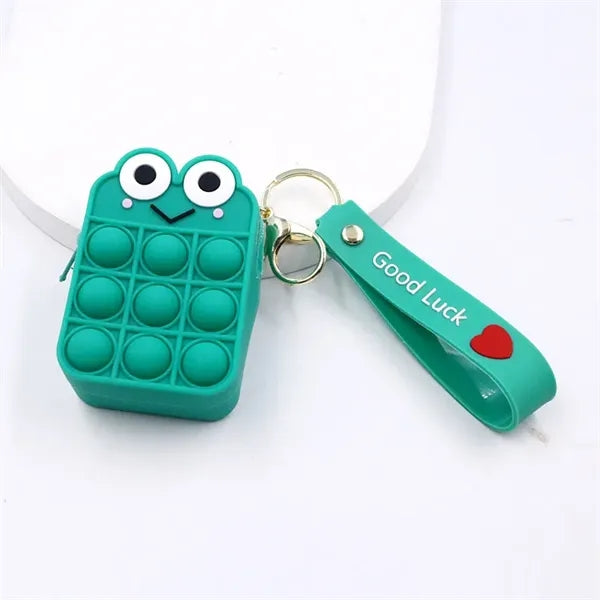Push Bubble Pop-it Key Chain Stress Relief Coin Purse Bag