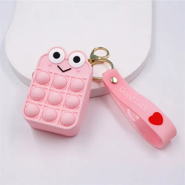 Push Bubble Pop-it Key Chain Stress Relief Coin Purse Bag