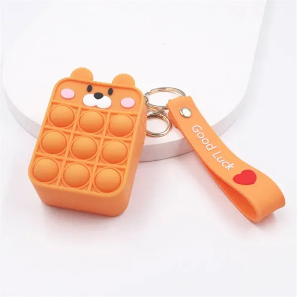 Push Bubble Pop-it Key Chain Stress Relief Coin Purse Bag