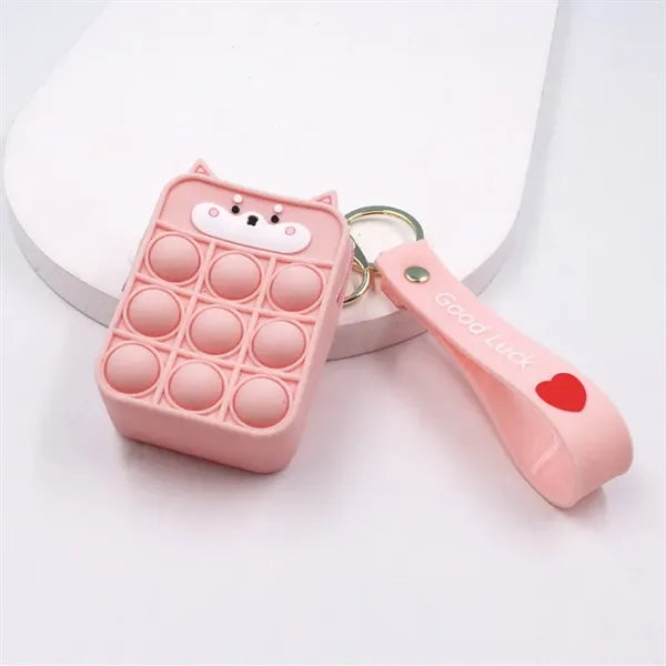 Push Bubble Pop-it Key Chain Stress Relief Coin Purse Bag