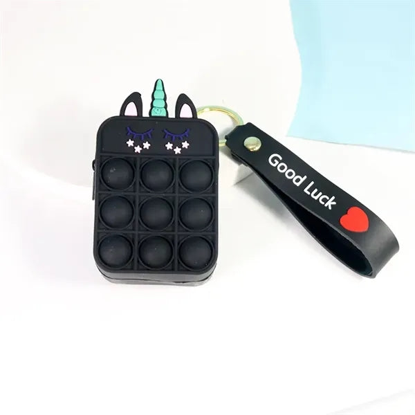 Push Bubble Pop-it Key Chain Stress Relief Coin Purse Bag