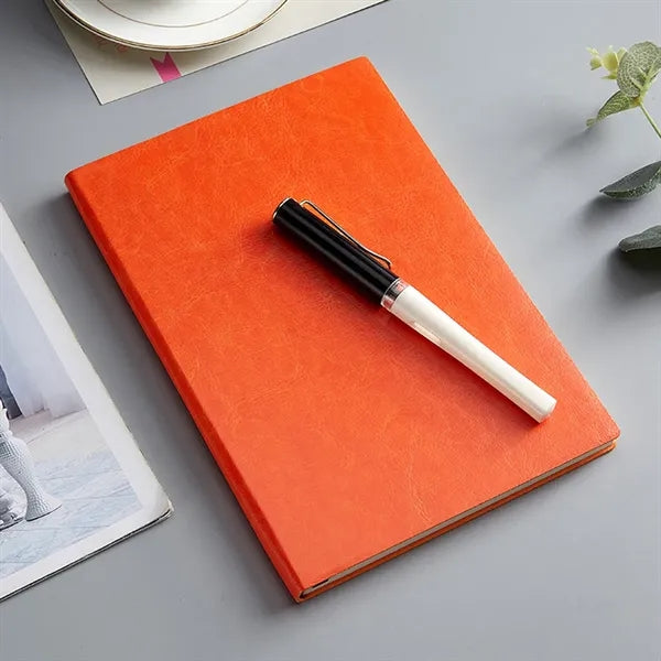 Notebook with PU Leather Softcover for School and Office