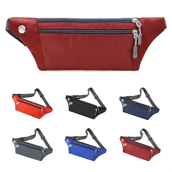 3 Zippered Pockets Outdoor Fanny Pack Running Waist Bags