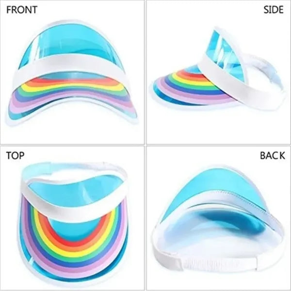 Rainbow Pvc Sun Cap