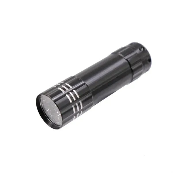 Aluminum 9 LED Flashlight Torch Batteries Included