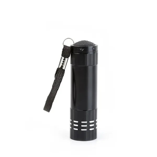 Aluminum 9 LED Flashlight Torch Batteries Included