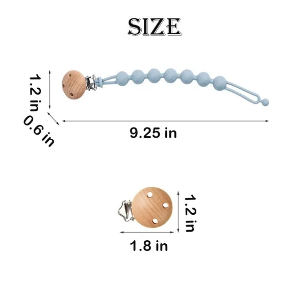 Stretchable Silicone Pacifier Clips