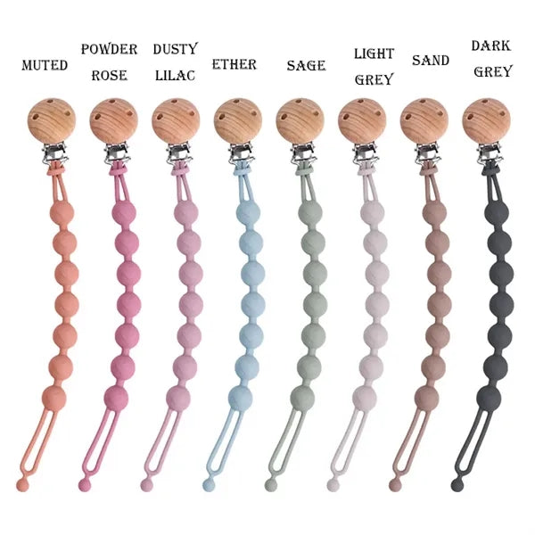 Stretchable Silicone Pacifier Clips