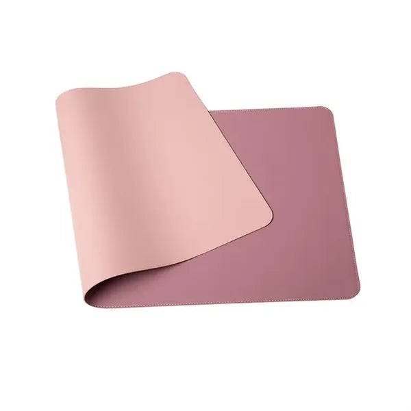 Dual Sided Pu Leather Office Desk Mouse Pad