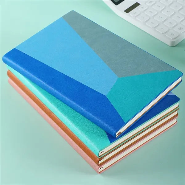 Stitching Color Geometric Figure Cover A5 Notebook