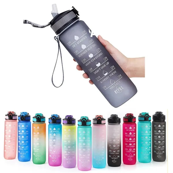 32 OZ Water Bottle with Time Marker