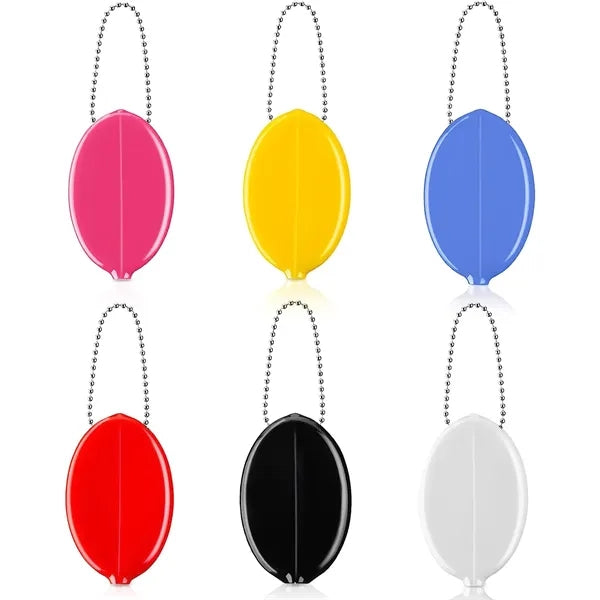 PVC Coin Jelly Purse Keychain Holder