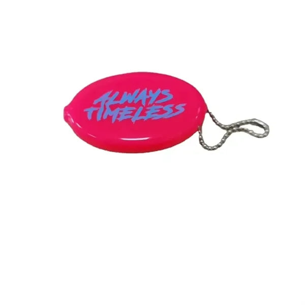 PVC Coin Jelly Purse Keychain Holder