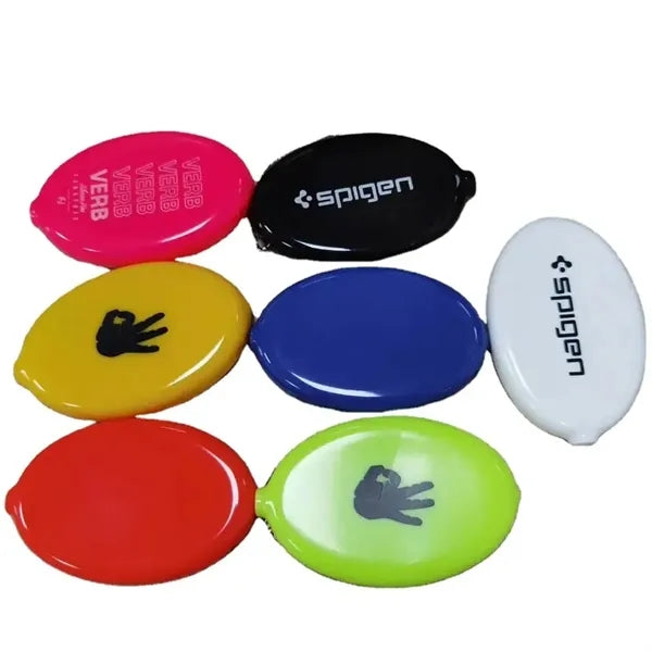 PVC Coin Jelly Purse Keychain Holder