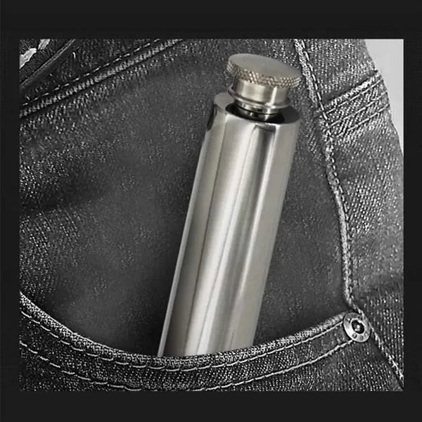 Cigar Tube Shaped Mini Hip Flask