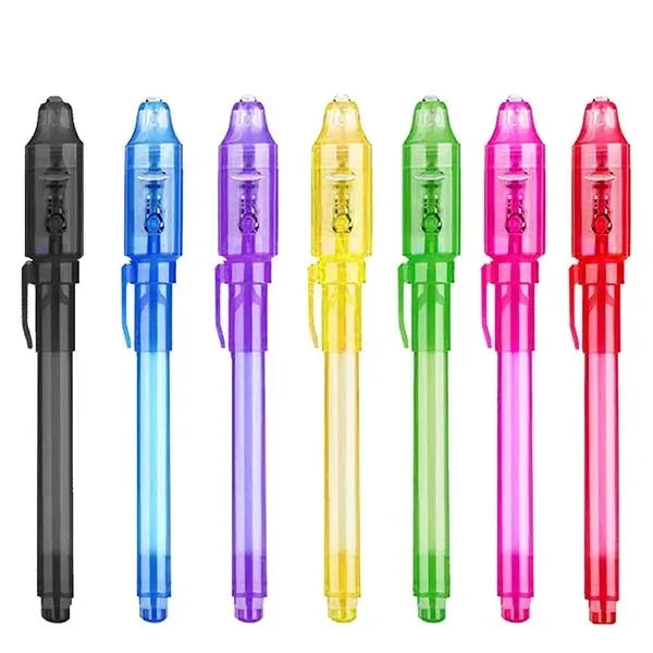 Invisible Disappearing Ink Pen With UV Light Party Toy