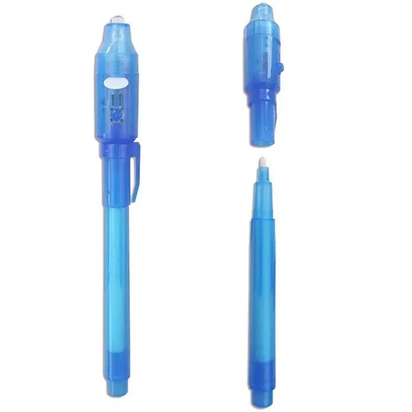 Invisible Disappearing Ink Pen With UV Light Party Toy