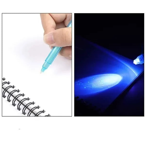 Invisible Disappearing Ink Pen With UV Light Party Toy