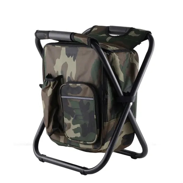 Portable Folding Camping Chair Backpack Cooler Bag