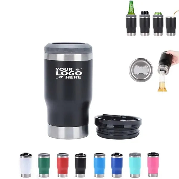 14 OZ Tumbler & Cooler With Beer Opener