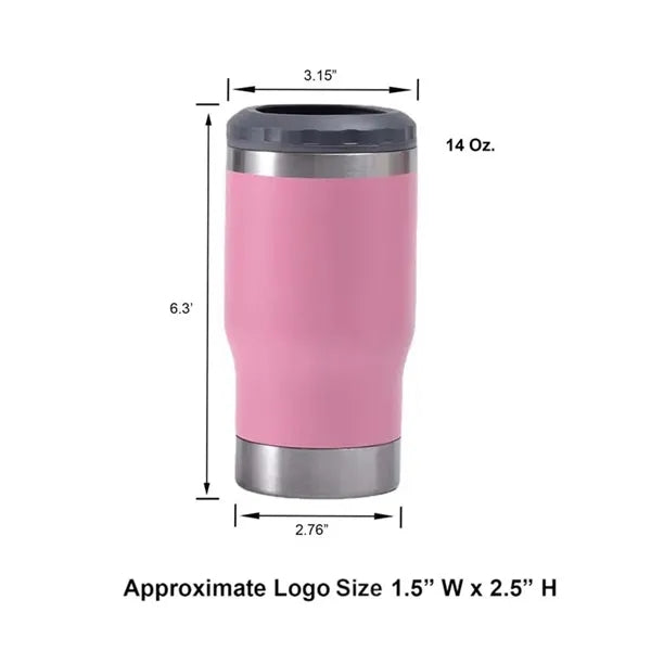 14 OZ Tumbler & Cooler With Beer Opener