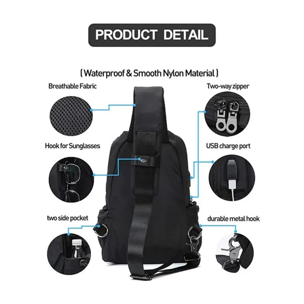 Small Sling Crossbody Backpack Shoulder Bag